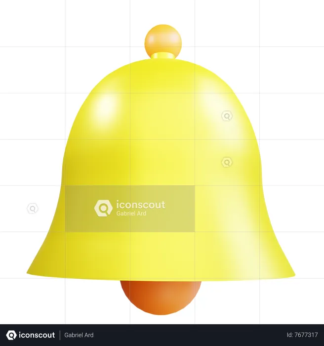 Notification Bell  3D Icon