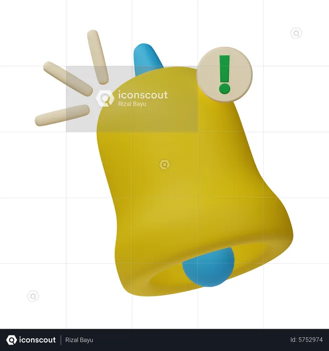 Notification Bell  3D Icon