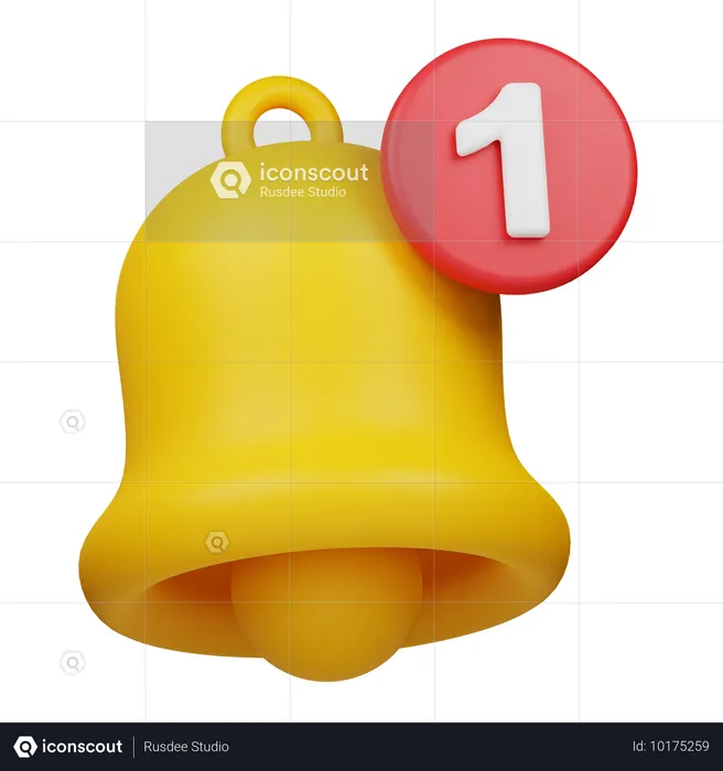 Notification Bell  3D Icon