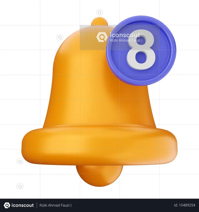 Notification Bell  3D Icon