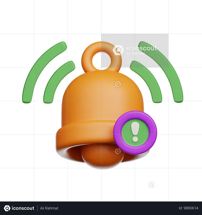 Notification bell  3D Icon