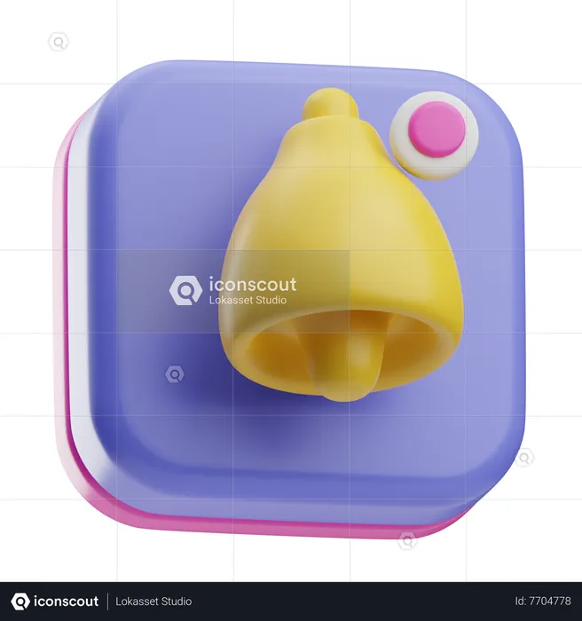 Notification Bell  3D Icon