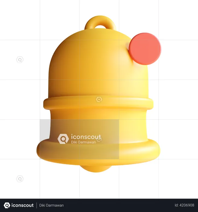 Notification Bell  3D Illustration