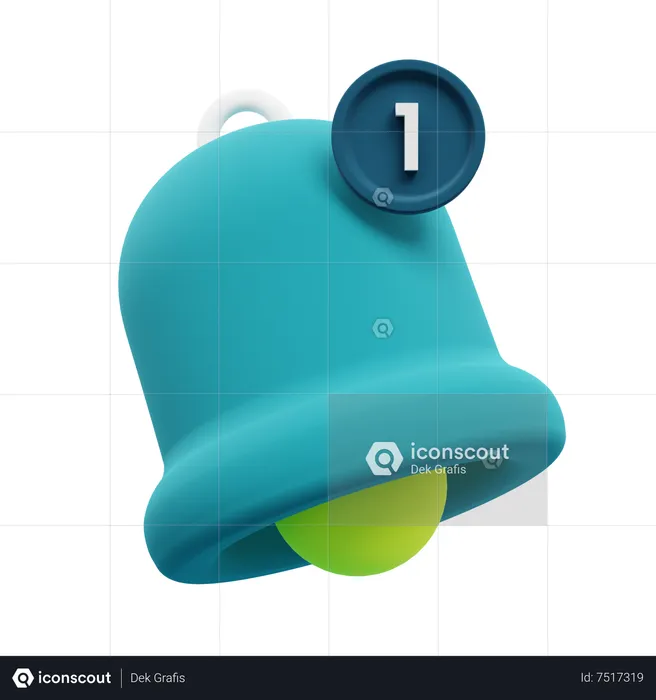 Cloche de notification  3D Icon