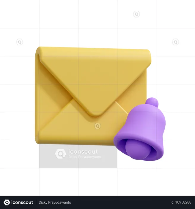 E-mail de notification  3D Icon