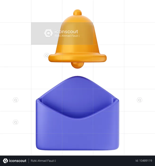 Cloche de notification par e-mail  3D Icon