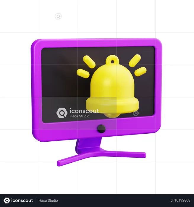 Notification en ligne  3D Icon