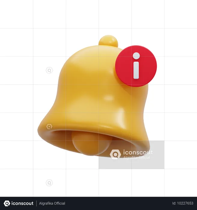 Notification Information  3D Icon