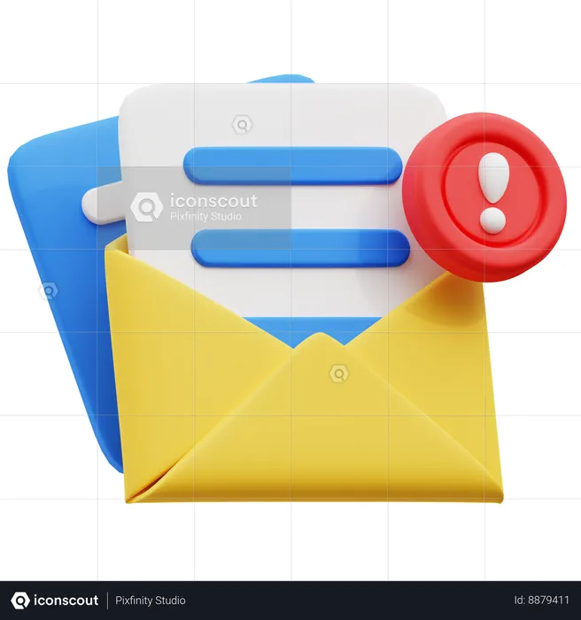 Notification de marketing par courrier électronique  3D Icon