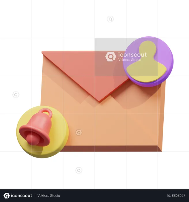 Notification de marketing par courrier électronique  3D Icon