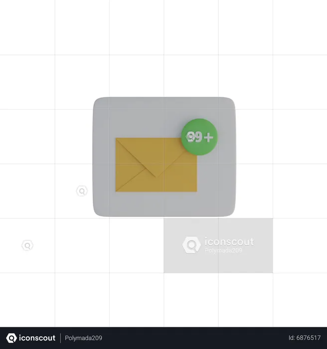 Notification par courrier  3D Icon