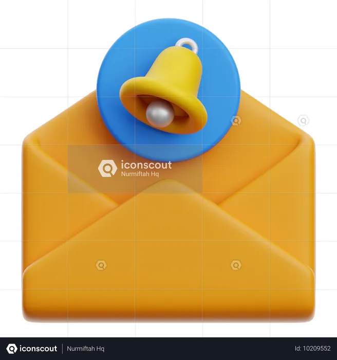 Notification par courrier électronique  3D Icon