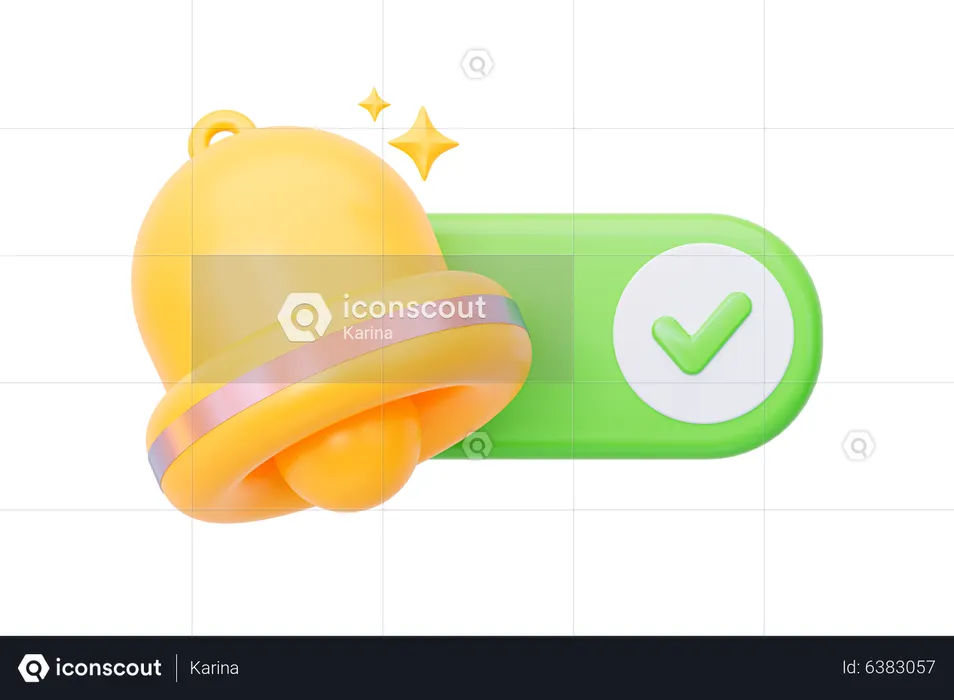 Notification Received  3D Icon