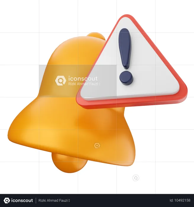 Notification Security Protection  3D Icon