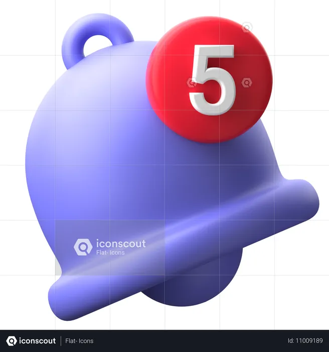 Cloche de notification  3D Icon