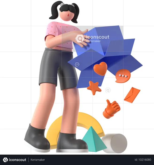 Notification Spam  3D Illustration