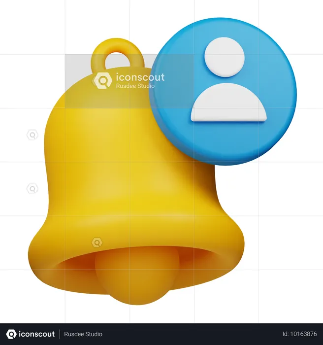 Notification utilisateur  3D Icon