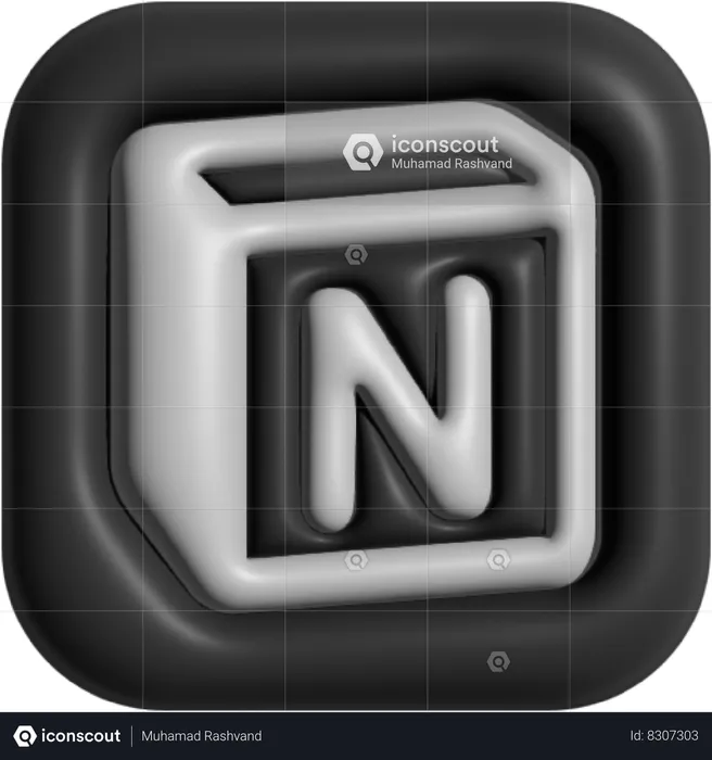 Notion  3D Icon