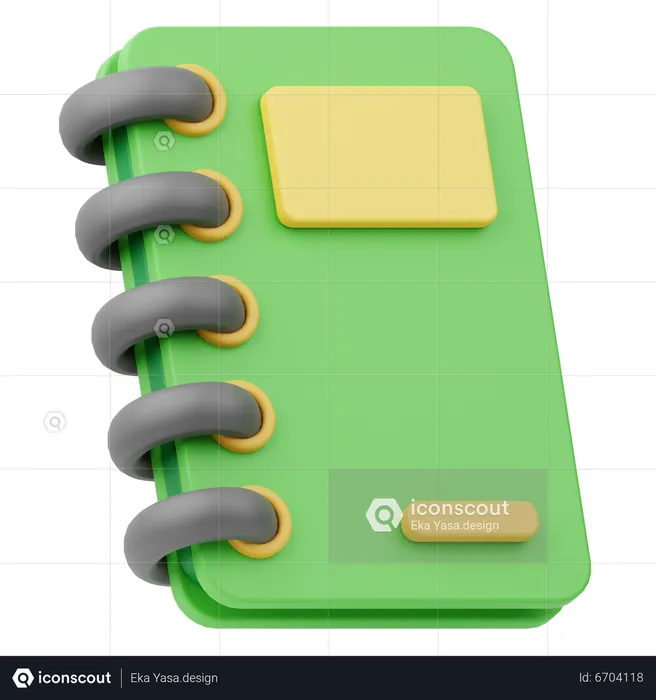 Notizbuch  3D Icon