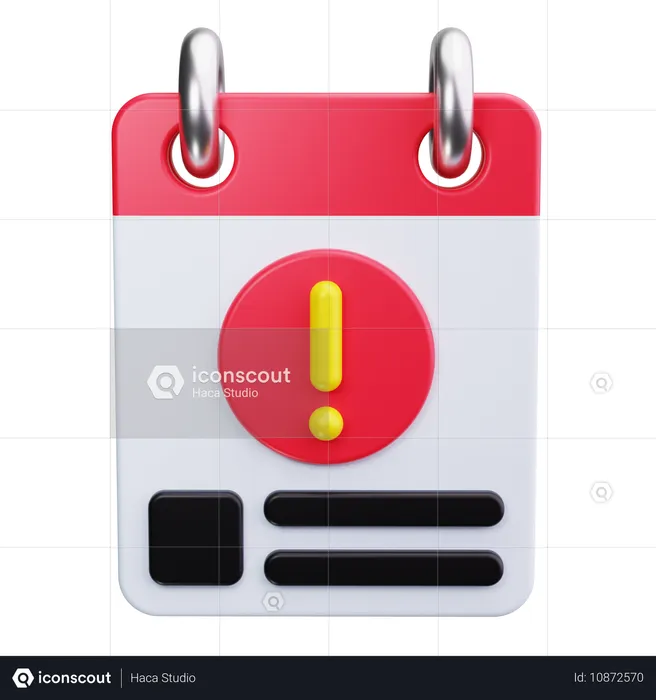 Notizenalarm  3D Icon