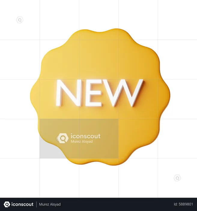 Nouveau badge  3D Icon