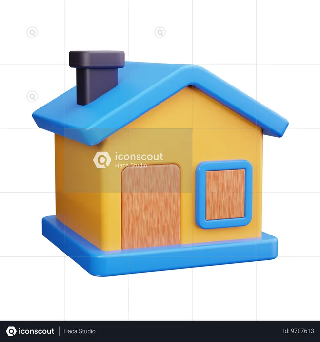 Nouvelle maison  3D Icon