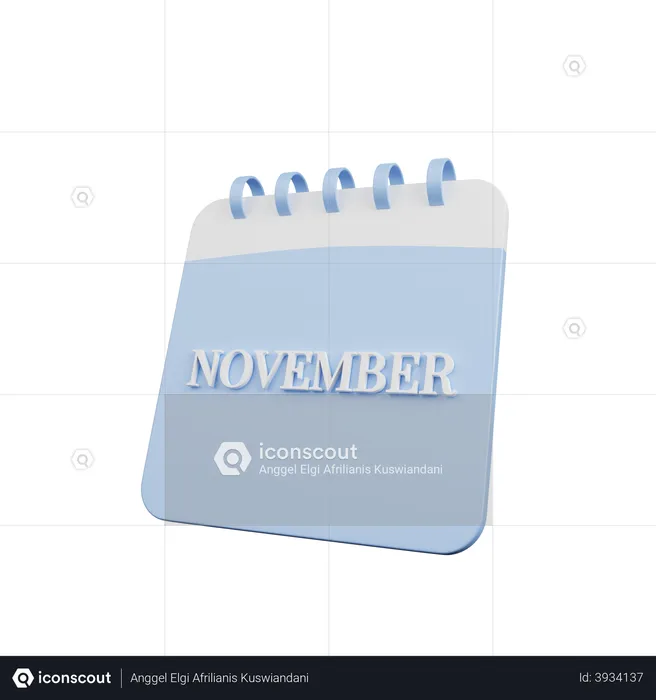 November  3D Illustration