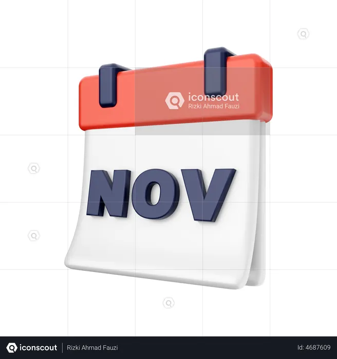 November  3D Illustration