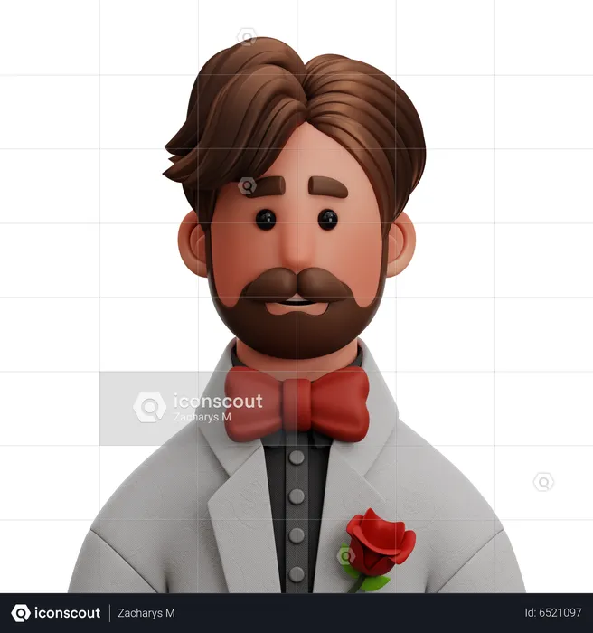 Novio guapo  3D Icon