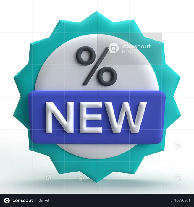 Novo desconto  3D Icon