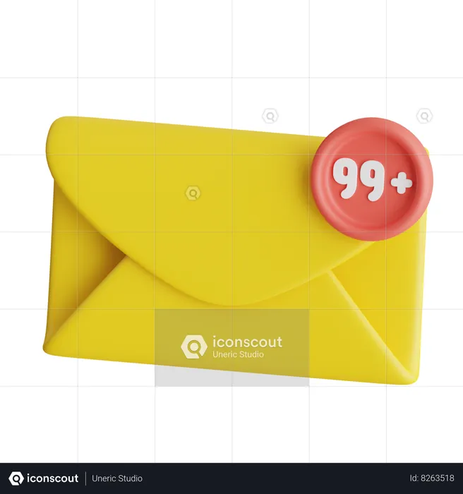 Novo Email  3D Icon