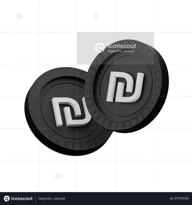 Novo shekel israelense  3D Icon