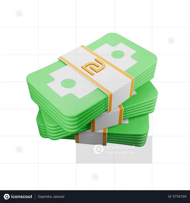 Novo shekel israelense  3D Icon