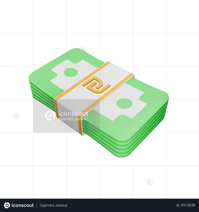 Novo shekel israelense  3D Icon