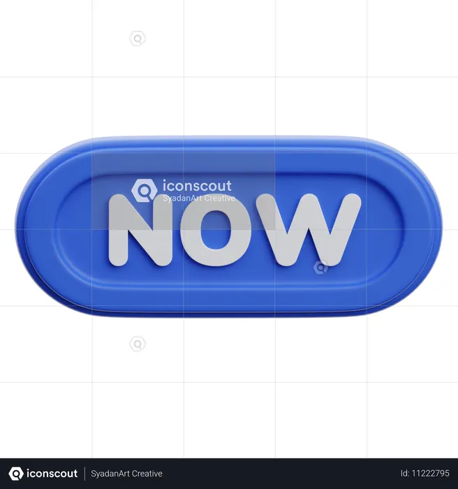 今すぐボタン  3D Icon