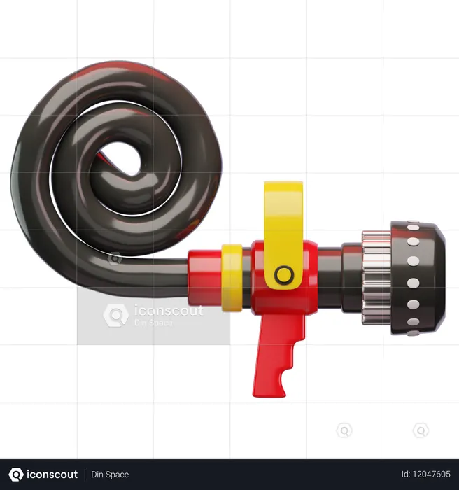 Nozzle And Hose  3D Icon