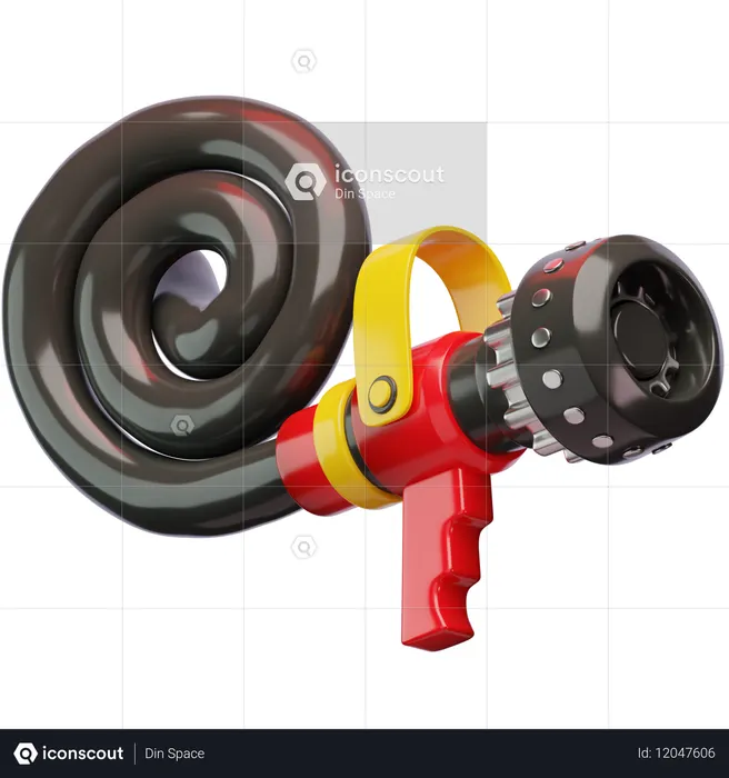 Nozzle And Hose  3D Icon
