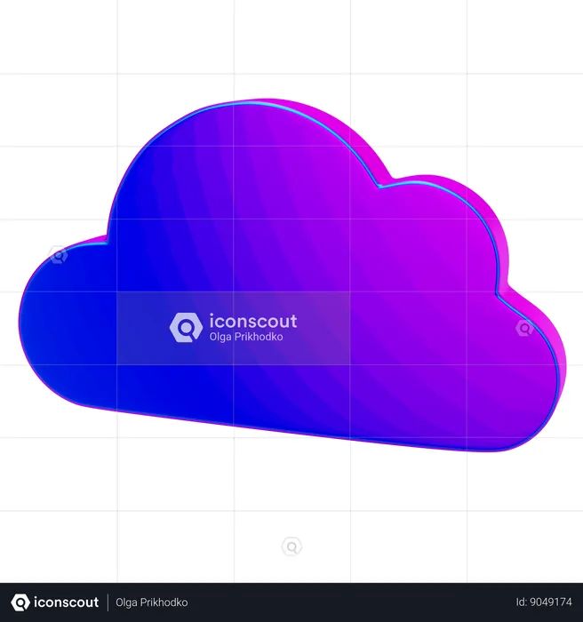 Nuage  3D Icon