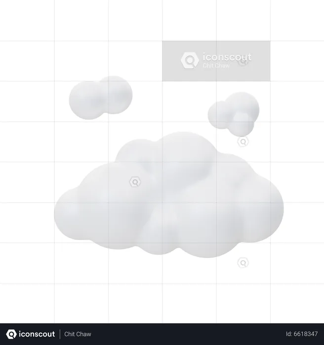 Des nuages  3D Icon