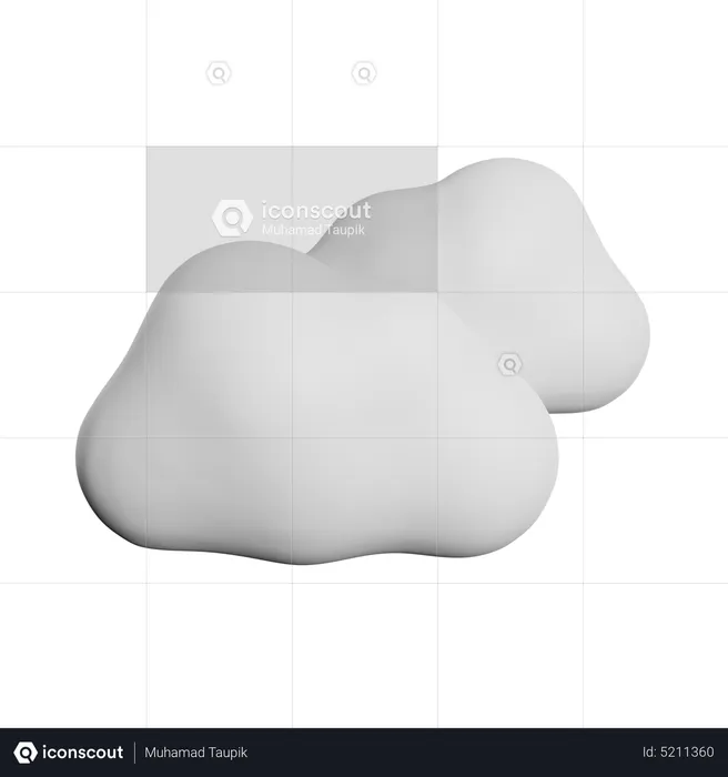 Des nuages  3D Icon