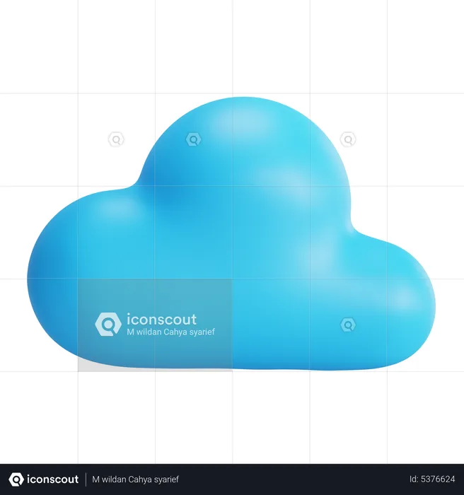 Des nuages  3D Icon