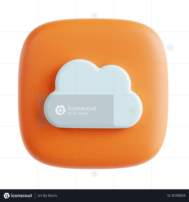 Nube  3D Icon