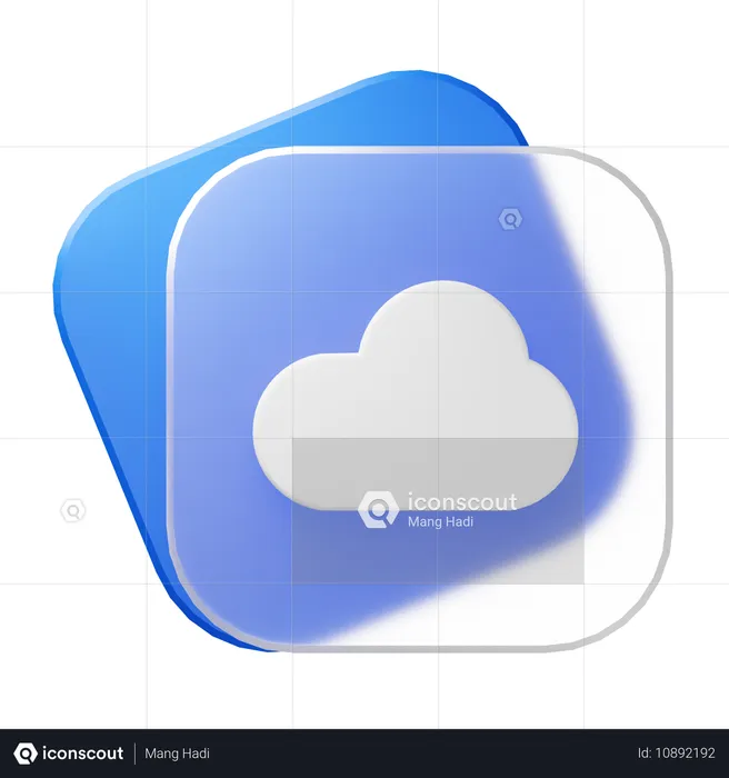 Nube  3D Icon