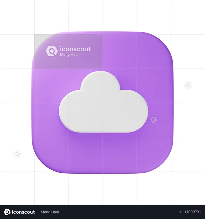 Nube  3D Icon