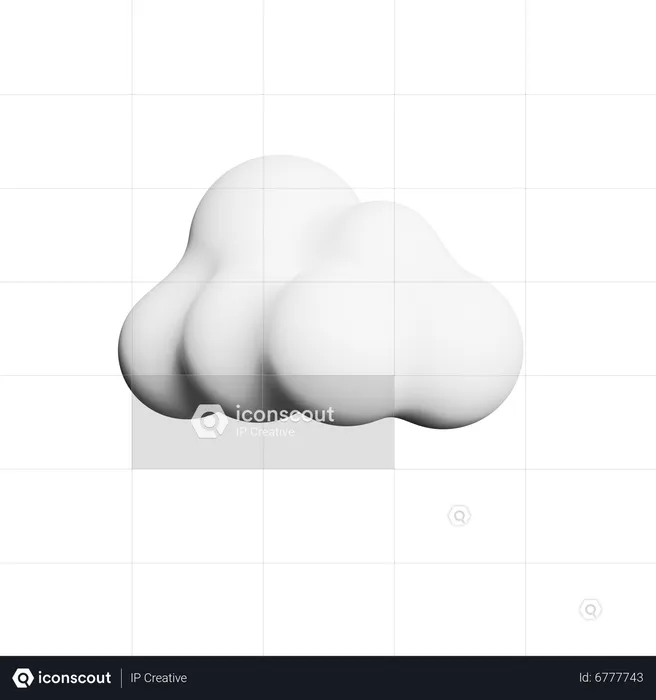 Nube  3D Icon