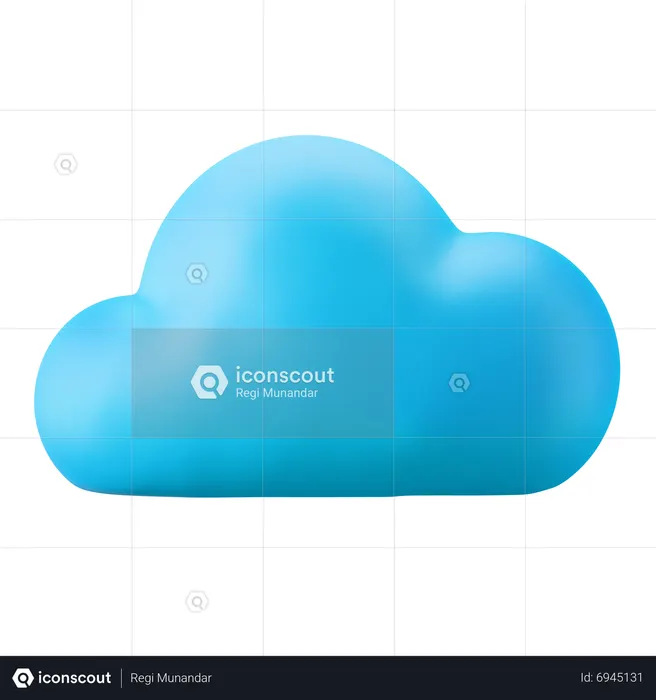 Nube  3D Icon