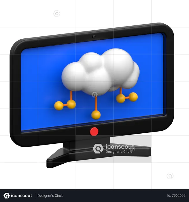 Nube  3D Icon