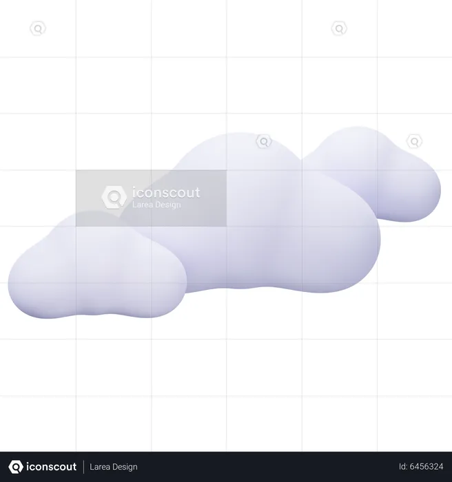 Nubes  3D Icon