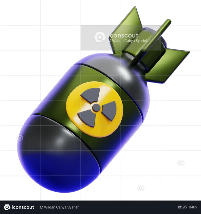 NUCLEAR BOMB  3D Icon