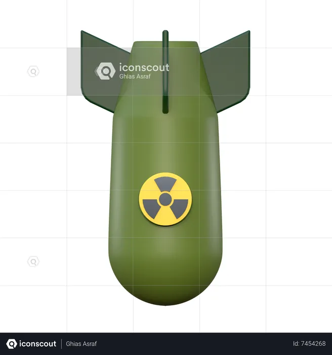 Nuclear Bomb  3D Icon